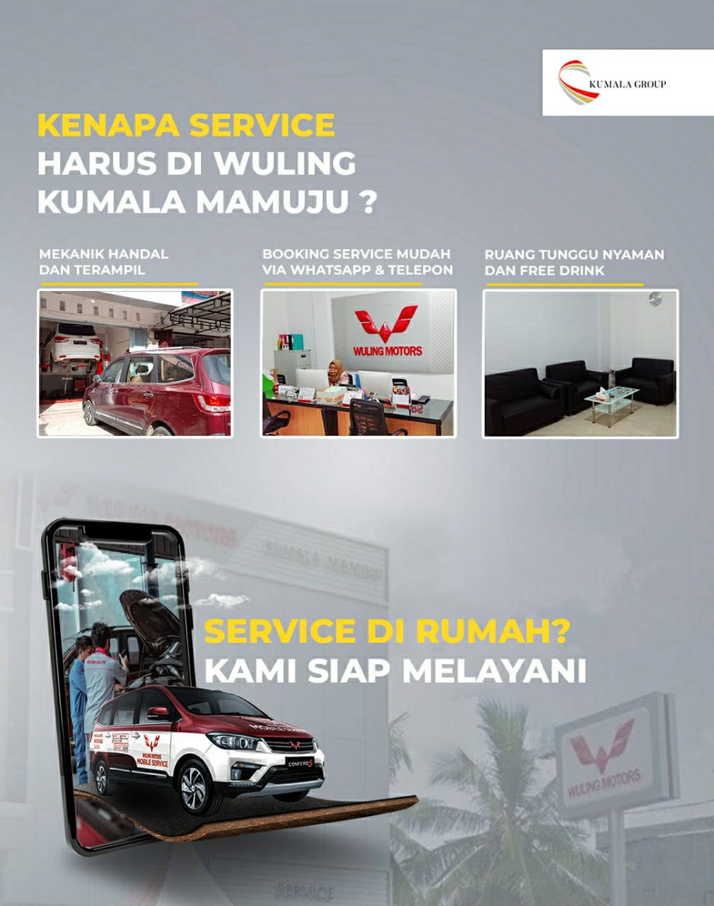 Dealer Wuling Kumala Mamuju Kembali Menjadi Dealer 3S 